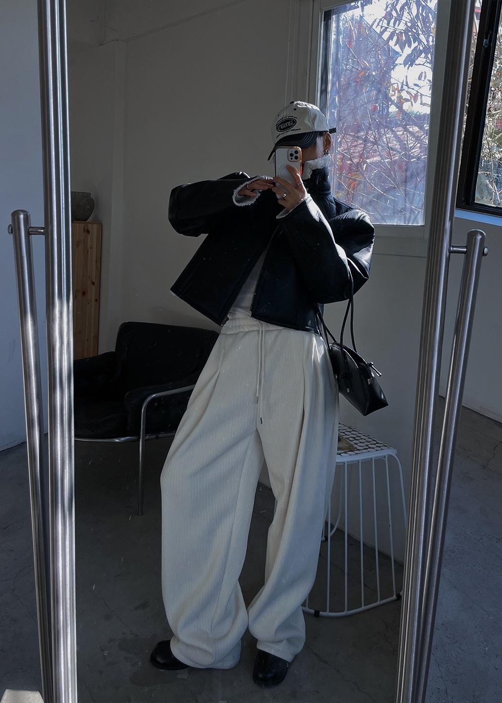 룩넌 우나 포턱 코듀로이 스웻 팬츠 (4color) 1363