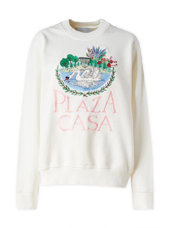 PLAZA CASA 자수 스웨트셔츠