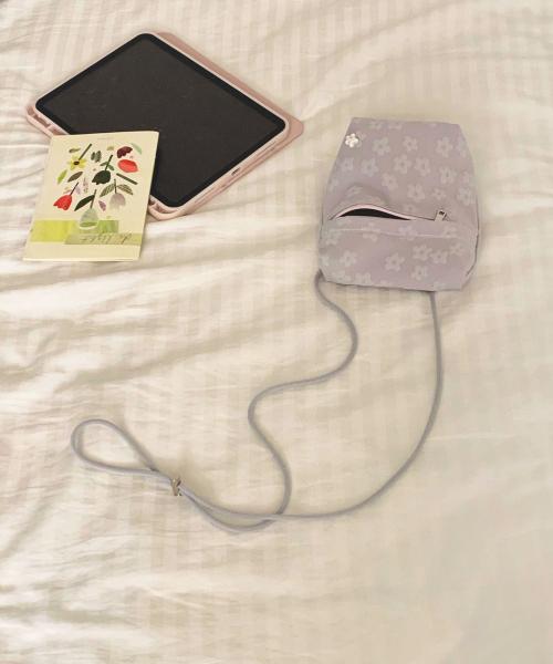 미니 포켓백 - 그레이 플라워