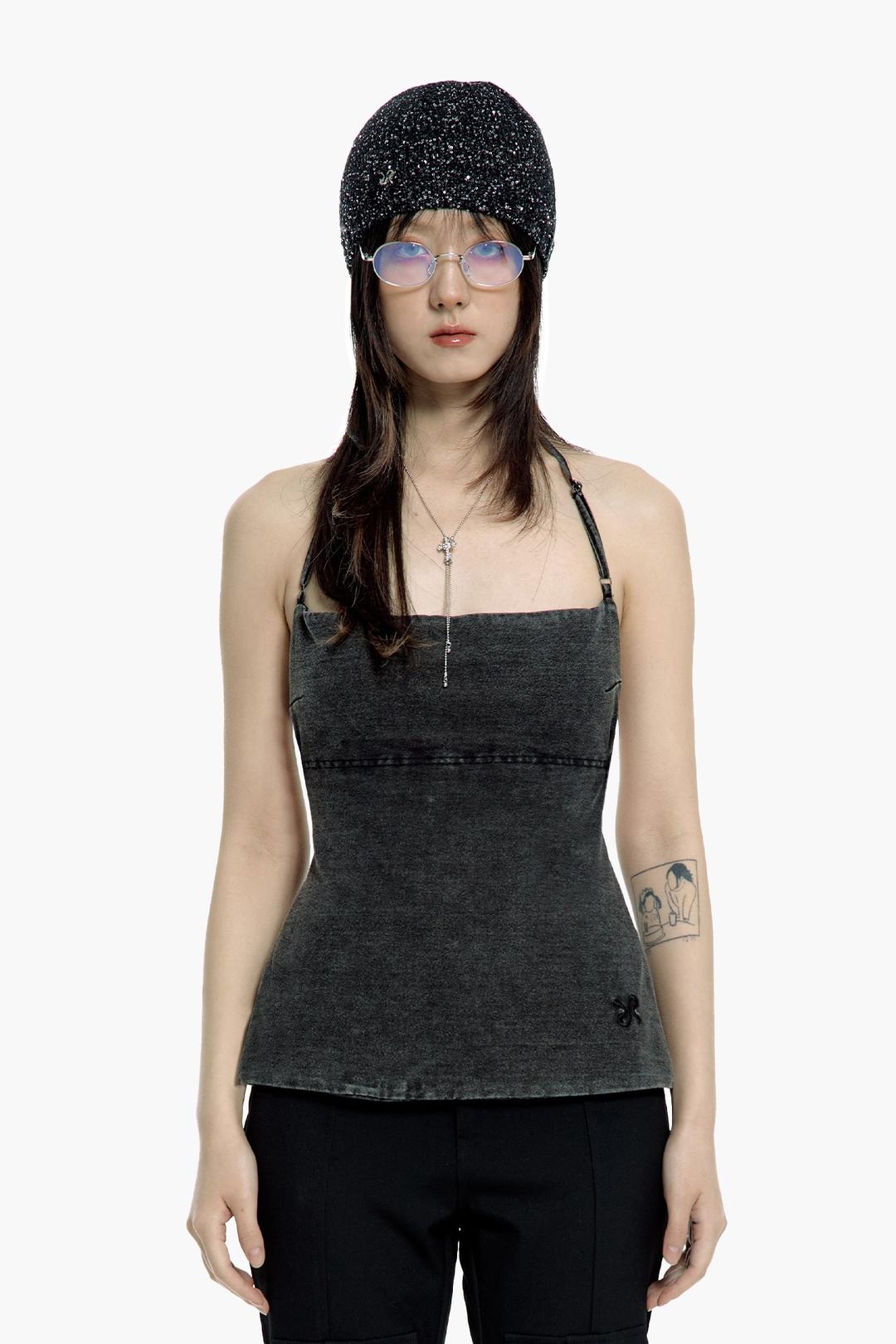 DENIM SLEVLESS TOP [05.29 OPEN]