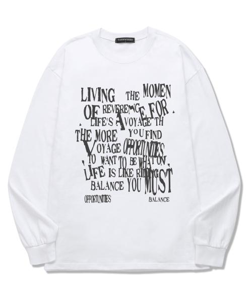 BALANCE TYPO 롱슬리브 (VLS0074) 화이트