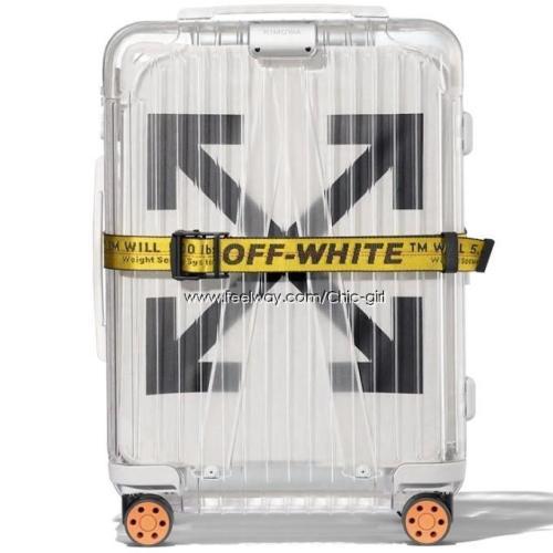 OFF-WHITE | (당일배송) 18 오프화이트 리모와 신상 화이트 시스루 캐리어 여행가방