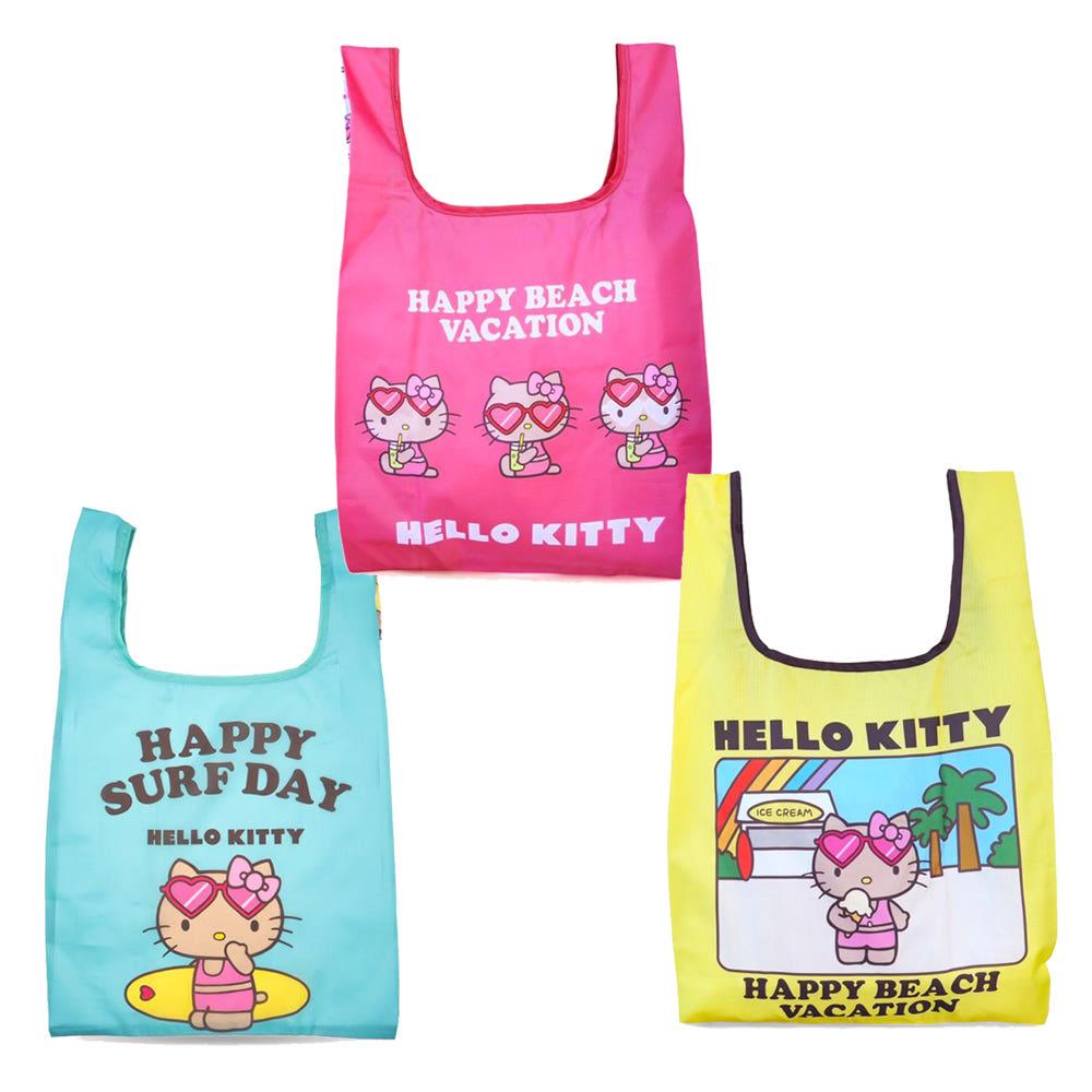 산리오 태닝 키티 에코백 접는 컴팩트 나일론 쇼핑백