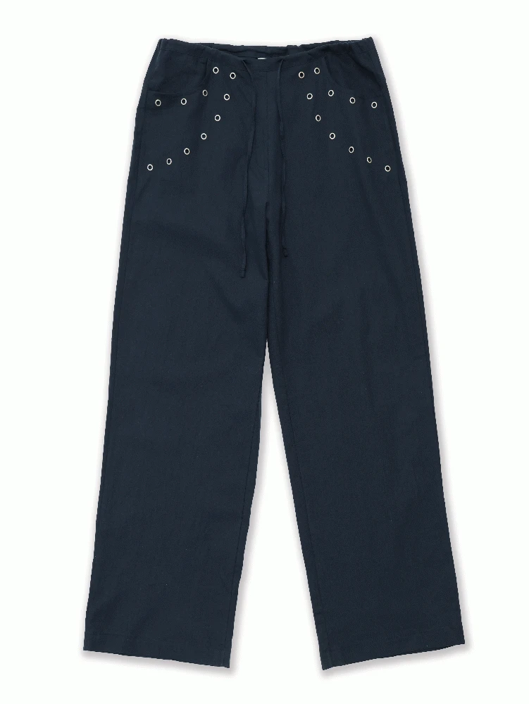 linen eyelet pants [2color]