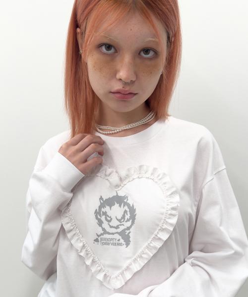 Edge Heart Top [White]