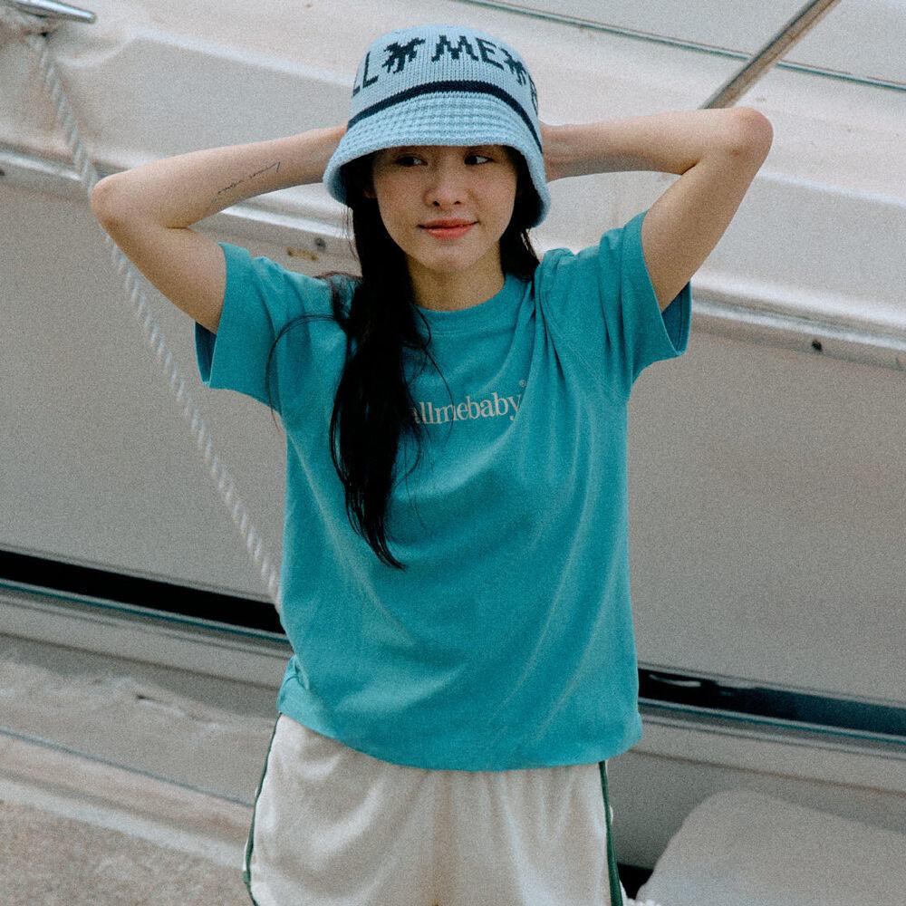 Summer Holiday Logo Tee _ Blue Turquoise