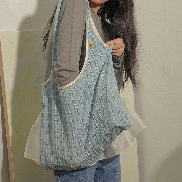 lace bag(L)_cottage blue