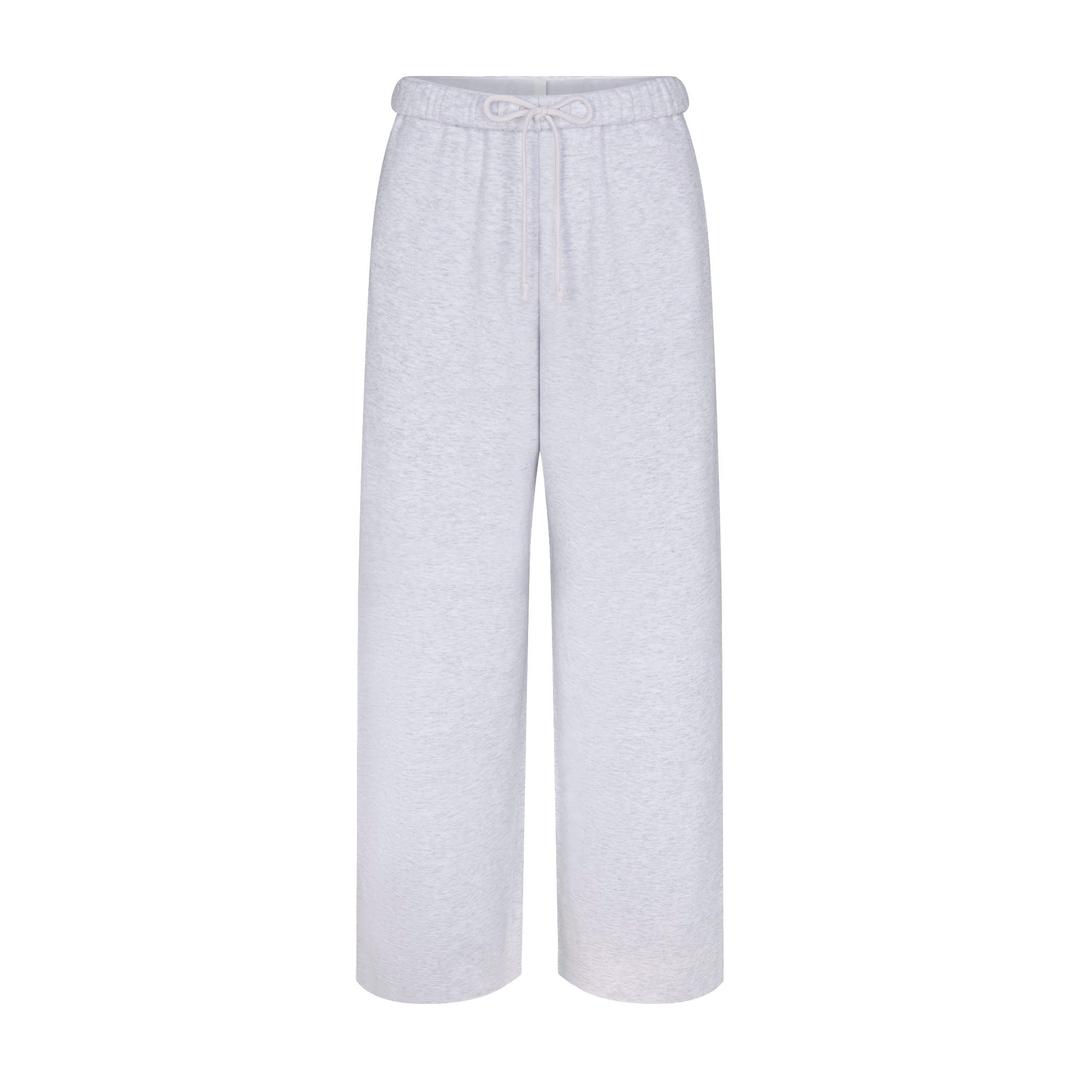COTTON FLEECE CLASSIC STRAIGHT LEG PANT | LIGHT HEATHER GREY