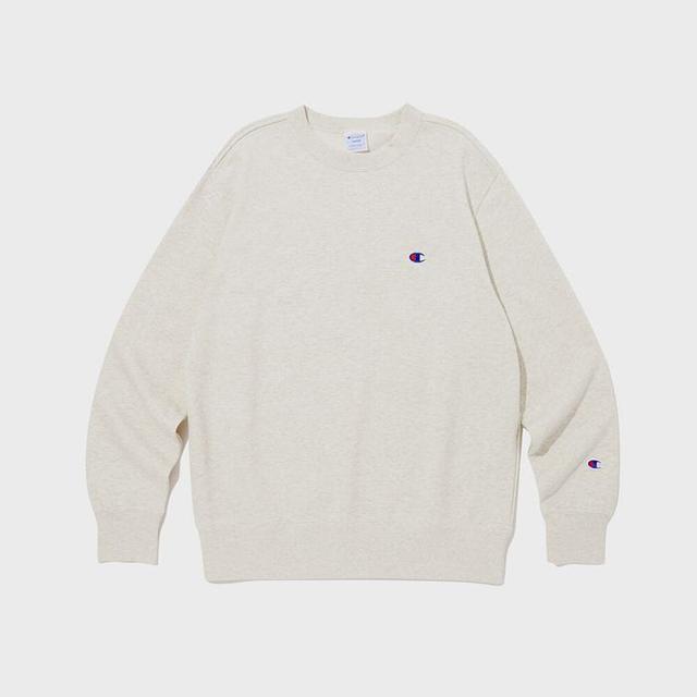 베이직 C로고 크루넥 스웨트셔츠 Cream