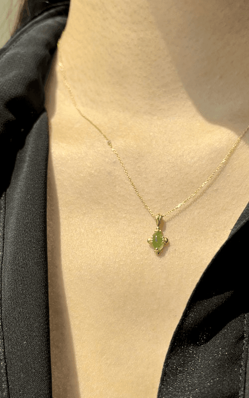 [14K] mini krone necklace