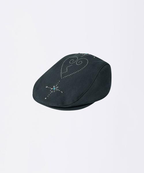 Boho Stud Hunting Cap Charcoal