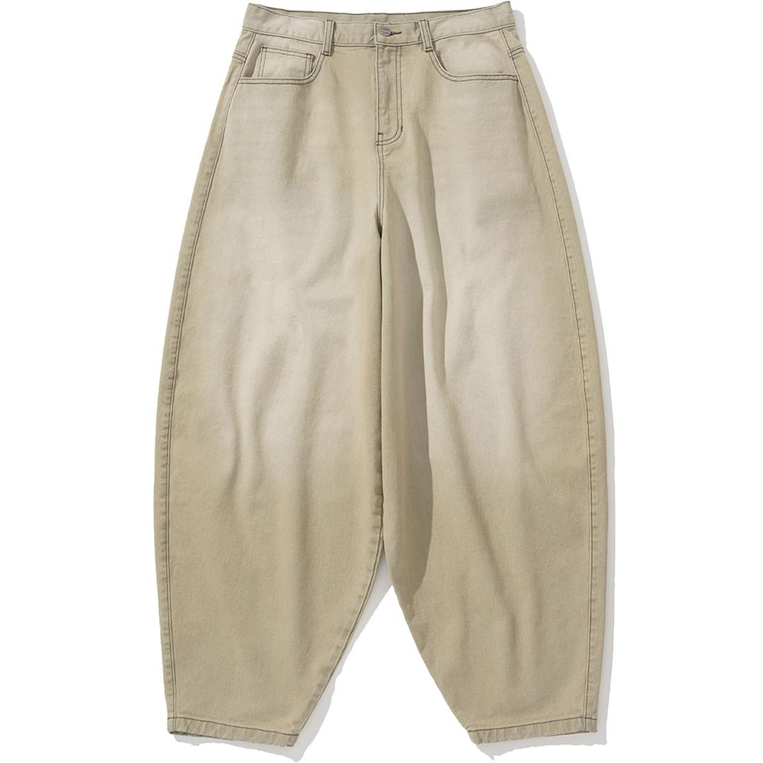 Extra Wide Balloon Pants - Beige