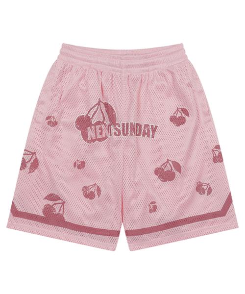 CHERRY MESH SHORT PINK