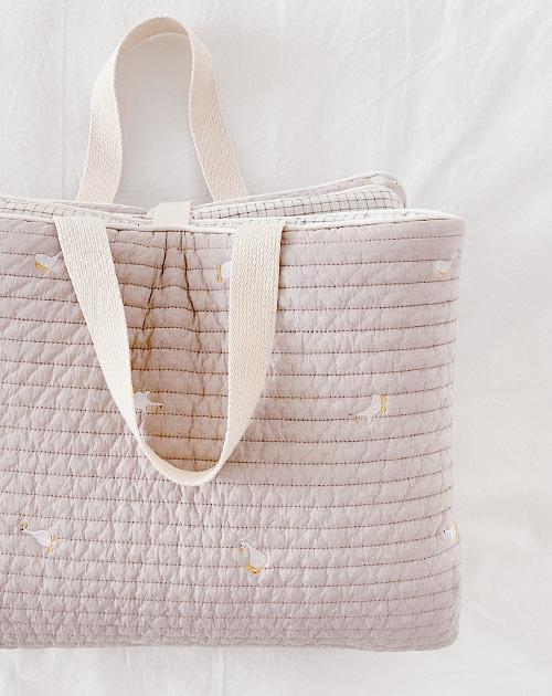 마롤로뜨 자수 낮잠 패드 - 베이지덕