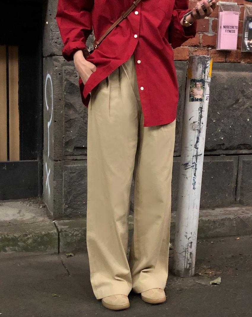 오디너리먼트 (단독진행/7일소요)루엘 핀턱 팬츠