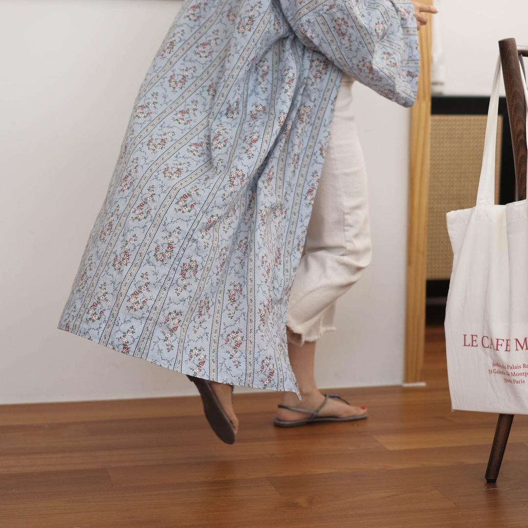 (제작상품) 빈티지 블루 로브