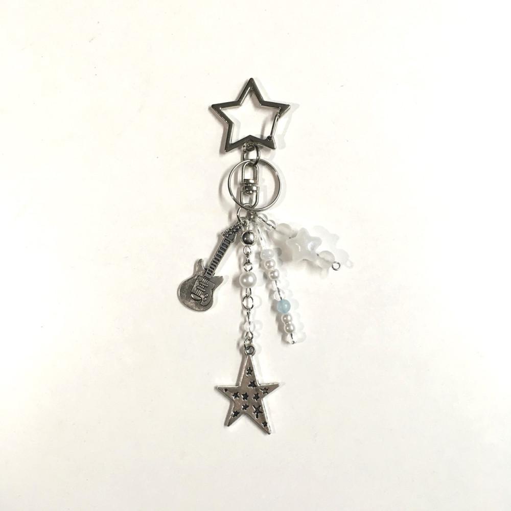 키라키링 빈티지 스타 콤보 키링 vintage star combo keyring