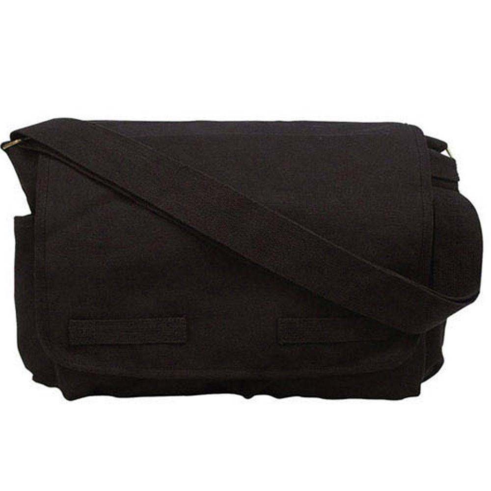 ROTHCO 로스코 빈티지 워싱 캔버스 메신저백 블랙