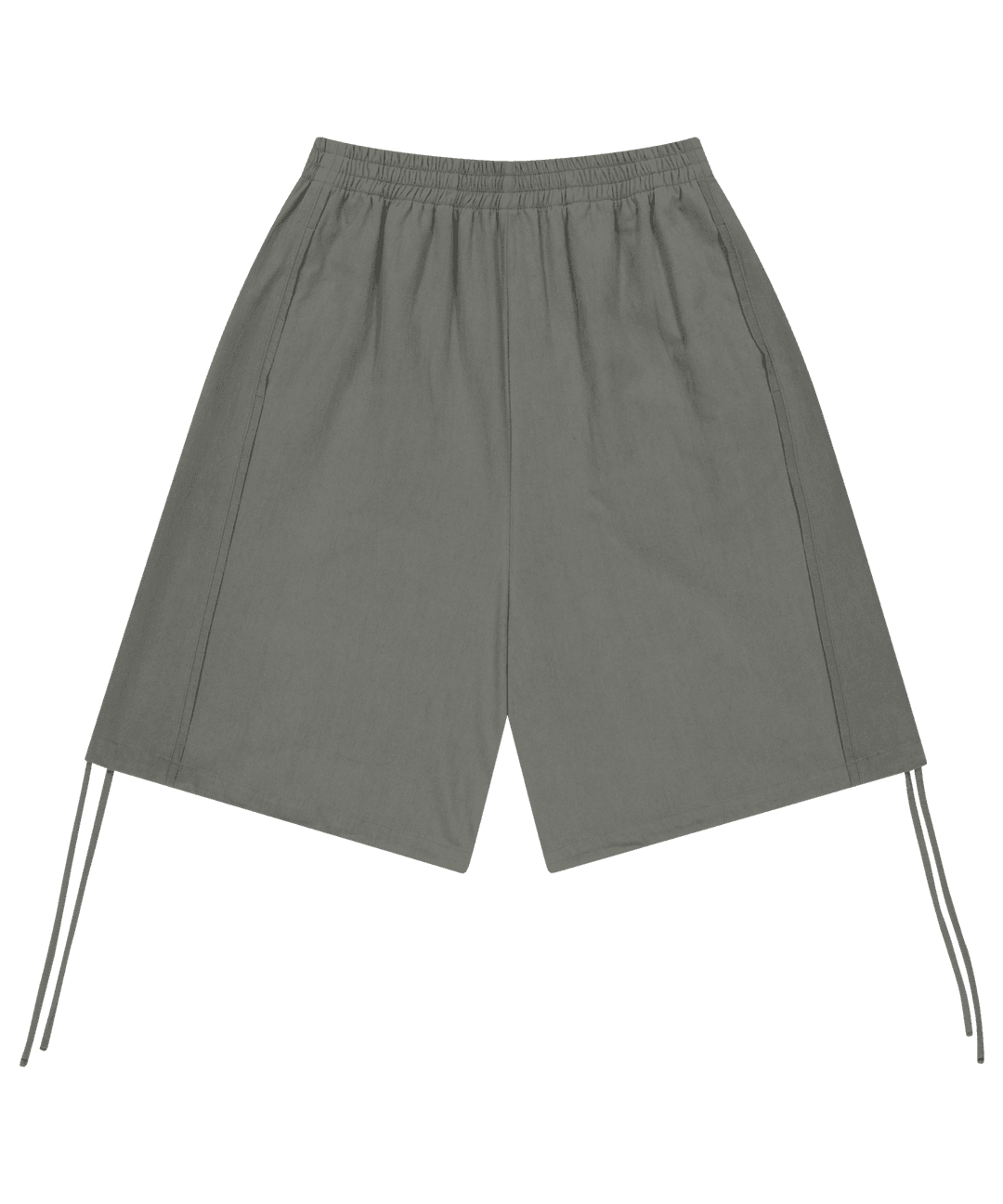 038 LINE COTTON SHORTS GREY