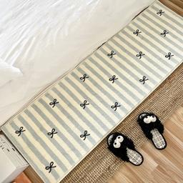 4type 리본 스트라이프 러그 러그 카페트