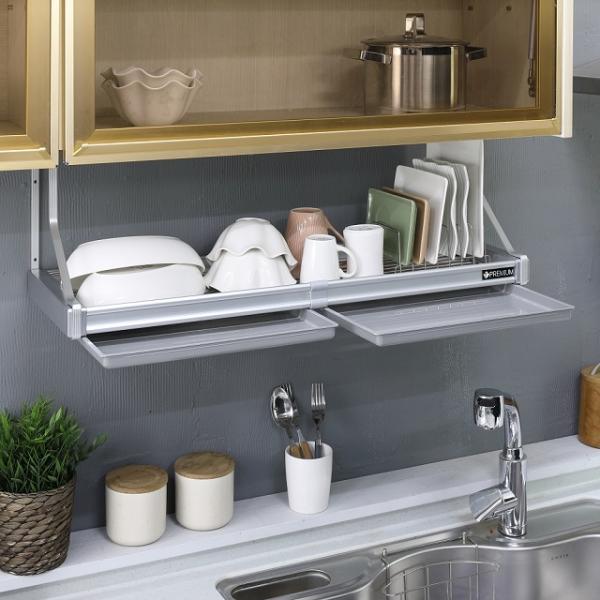[집꾸혜택가]프리미엄 (800) 접시꽂이 좌우 이동 가능 식기건조대