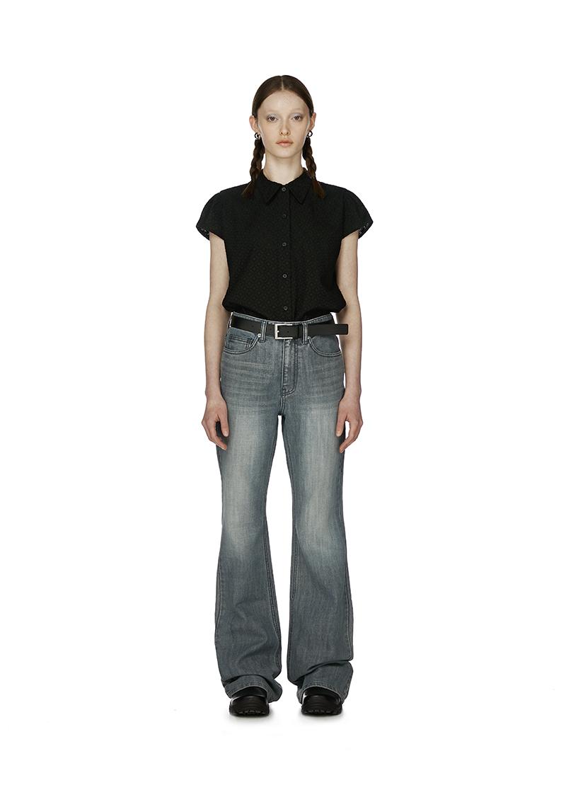BOOTCUT DENIM PANTS (GREY)
