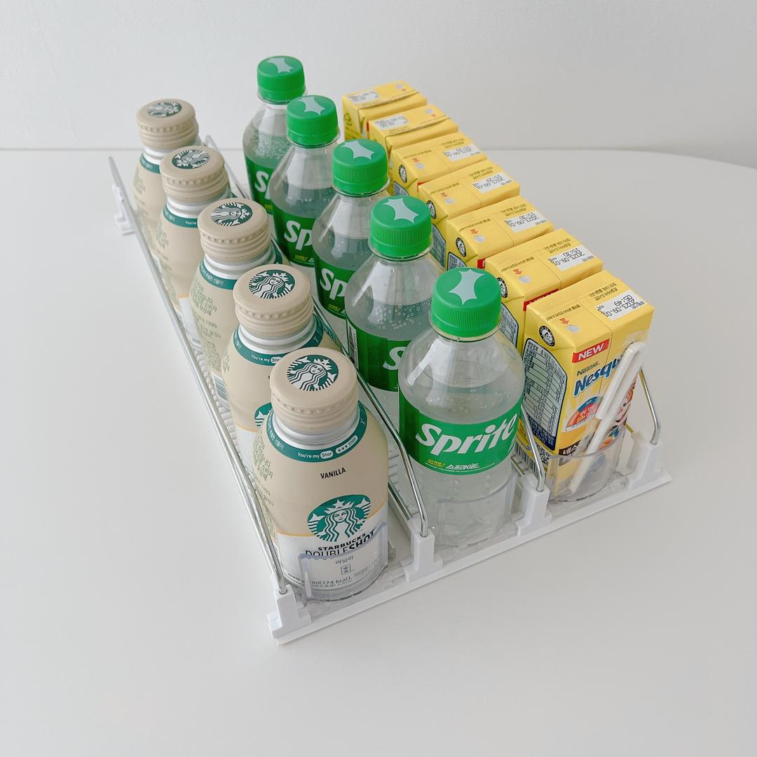 자동 캔음료 트레이 편의점 캔맥주 프리미엄 슬라이딩 선반