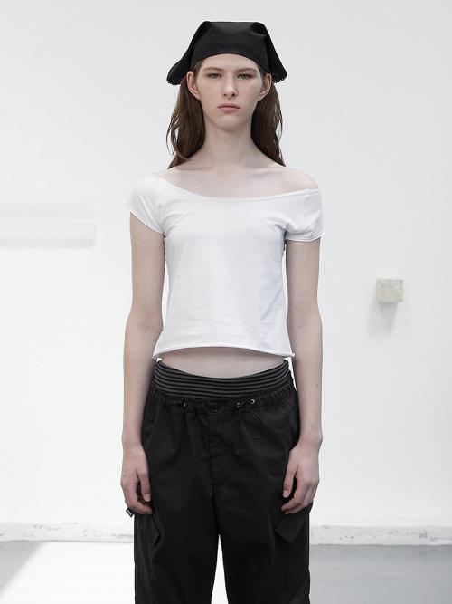 DEEP ROUND HALF TOP / WHITE