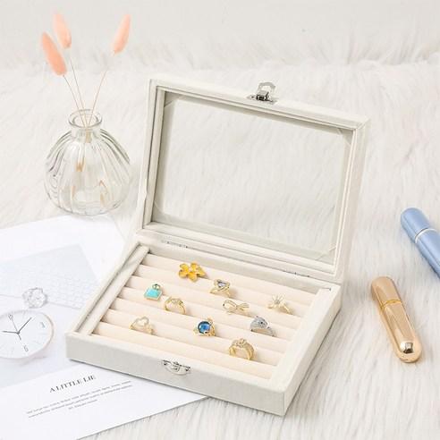 엣지영 칸칸벨벳 미니 악세사리 쥬얼리 보관함 정리함 보석함 - 보석함 | 쿠팡