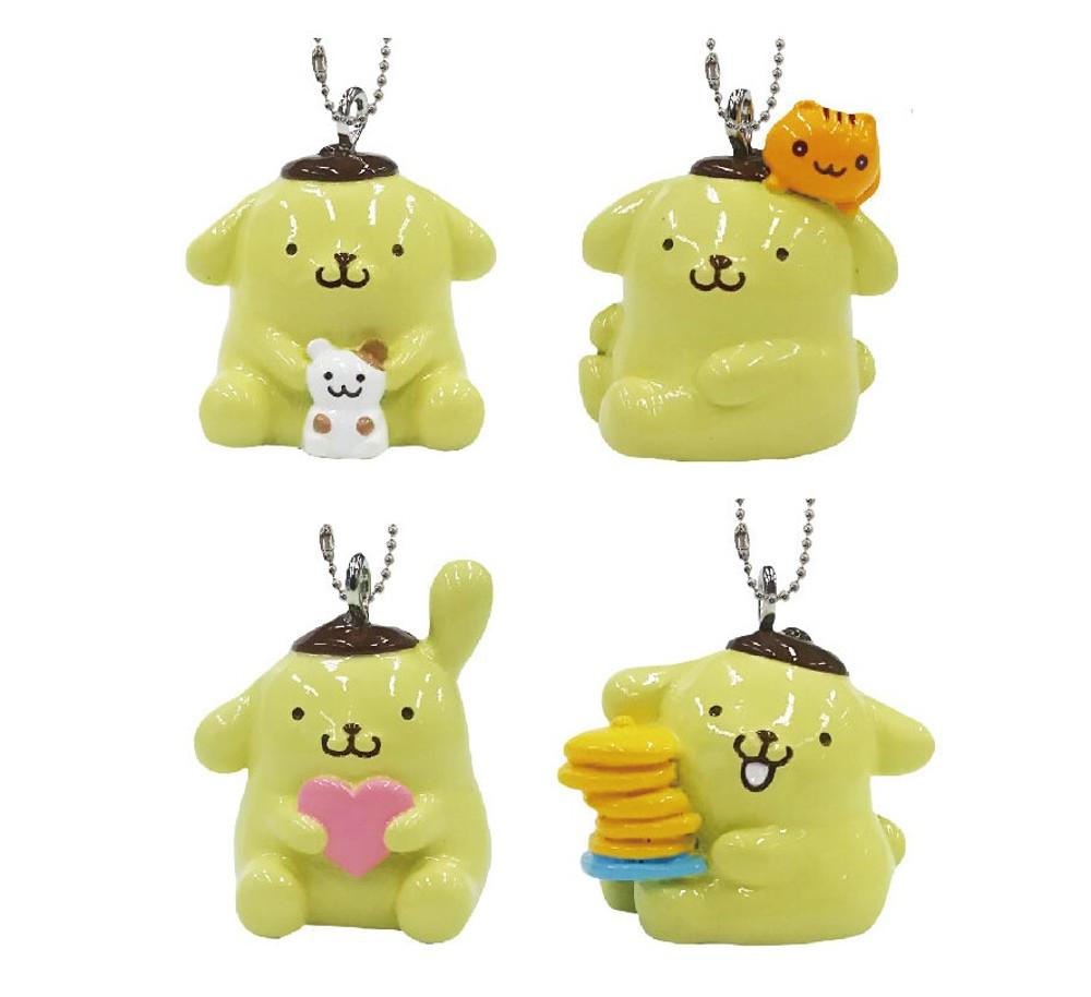 산리오정품 폼폼푸린 입체 마스코트 키링 키홀더