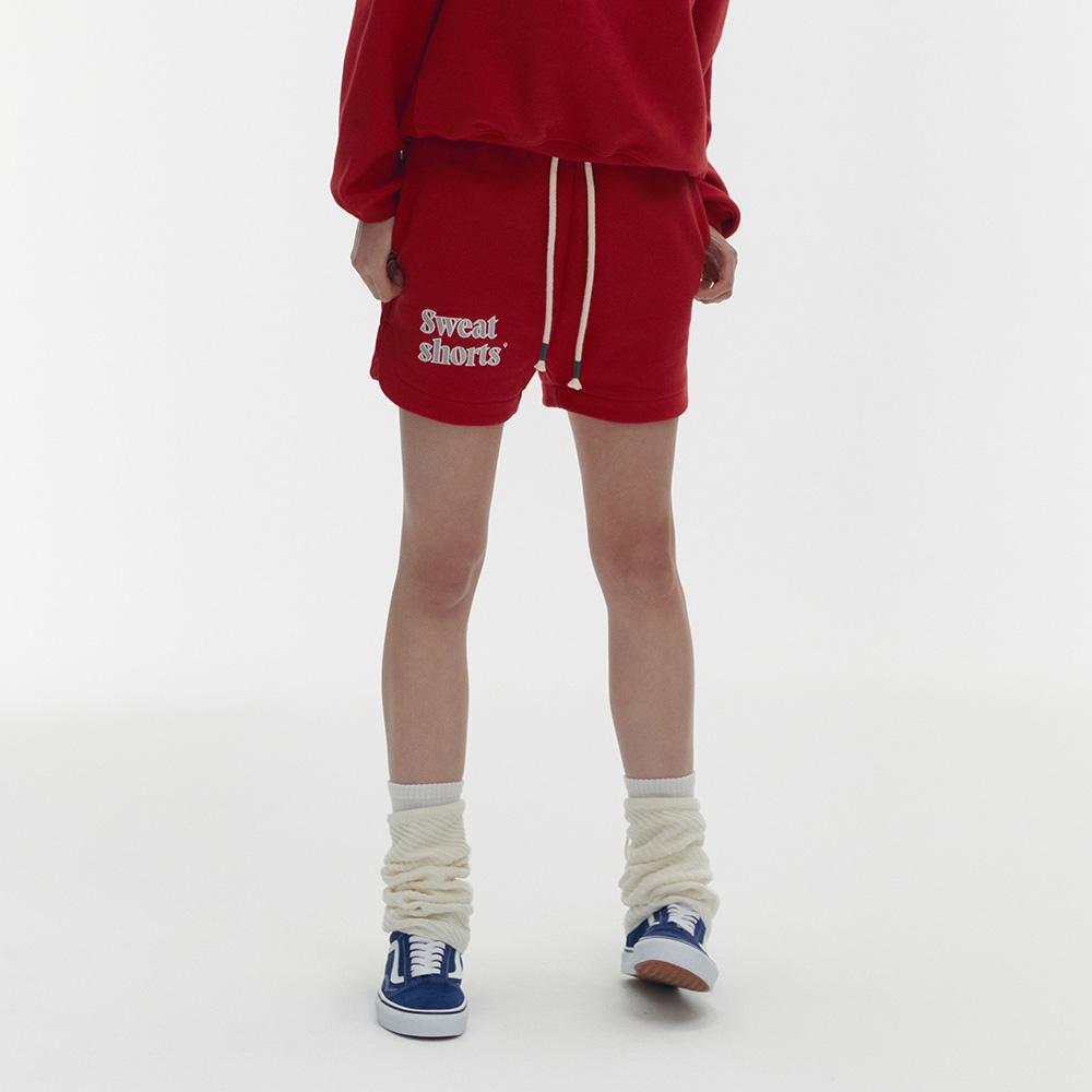 SWEAT SHORTS_TOMATO RED