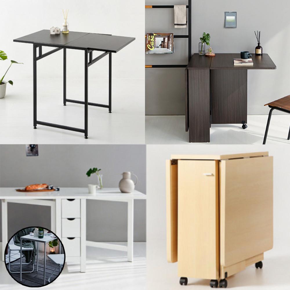 접이식 식탁 4인용 확장형 테이블 카페 이케아 식탁 2인 미니 원목 식탁 거실 1인