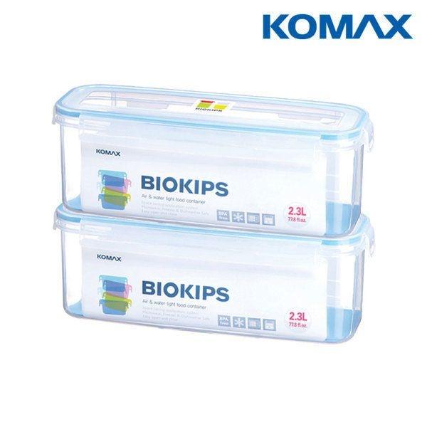 코멕스 바이오킵스 밀폐용기 직사각S 2.3L X 2개