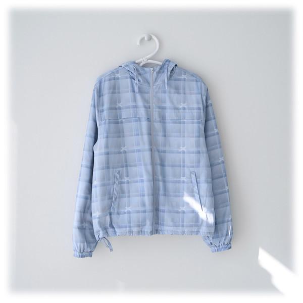 X+ CHECK PADDED JUMPER (SKY BLUE)