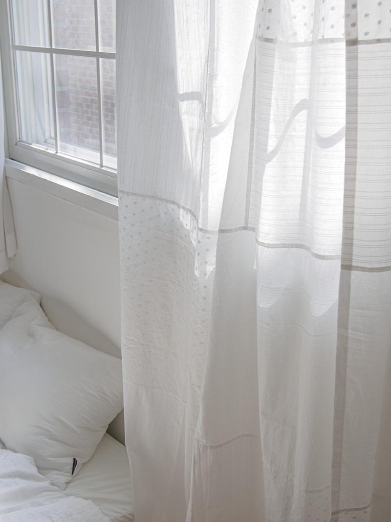 플라워 블룸 패치워크 커튼