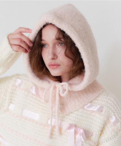 FLUFFY PUPPY BALACLAVA - 플러피 퍼피 바라클라바 [PEACH_B001PC]