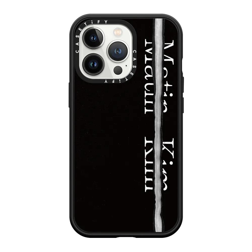 Matin Kim Black Logo Case