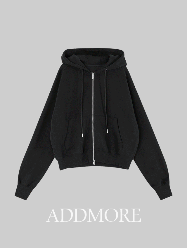 ADDMORE - [☃️2천장돌파/기모/후드집업/투웨이][에드모어] mjp159 이즈 자수 투웨이 후드 집업