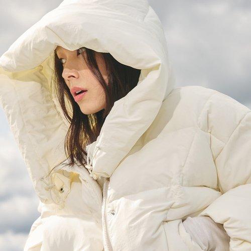 하이넥 후드 푸퍼 패딩 FNDDU915F