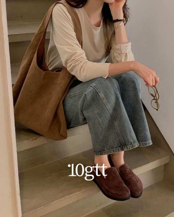 10가트 [단독][🍂가을세일10%][건조기OK/수축NO][자체제작] 가을 시그니처 라운드 긴팔티 TS074