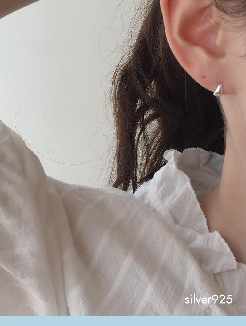 mini water earring (silver925)