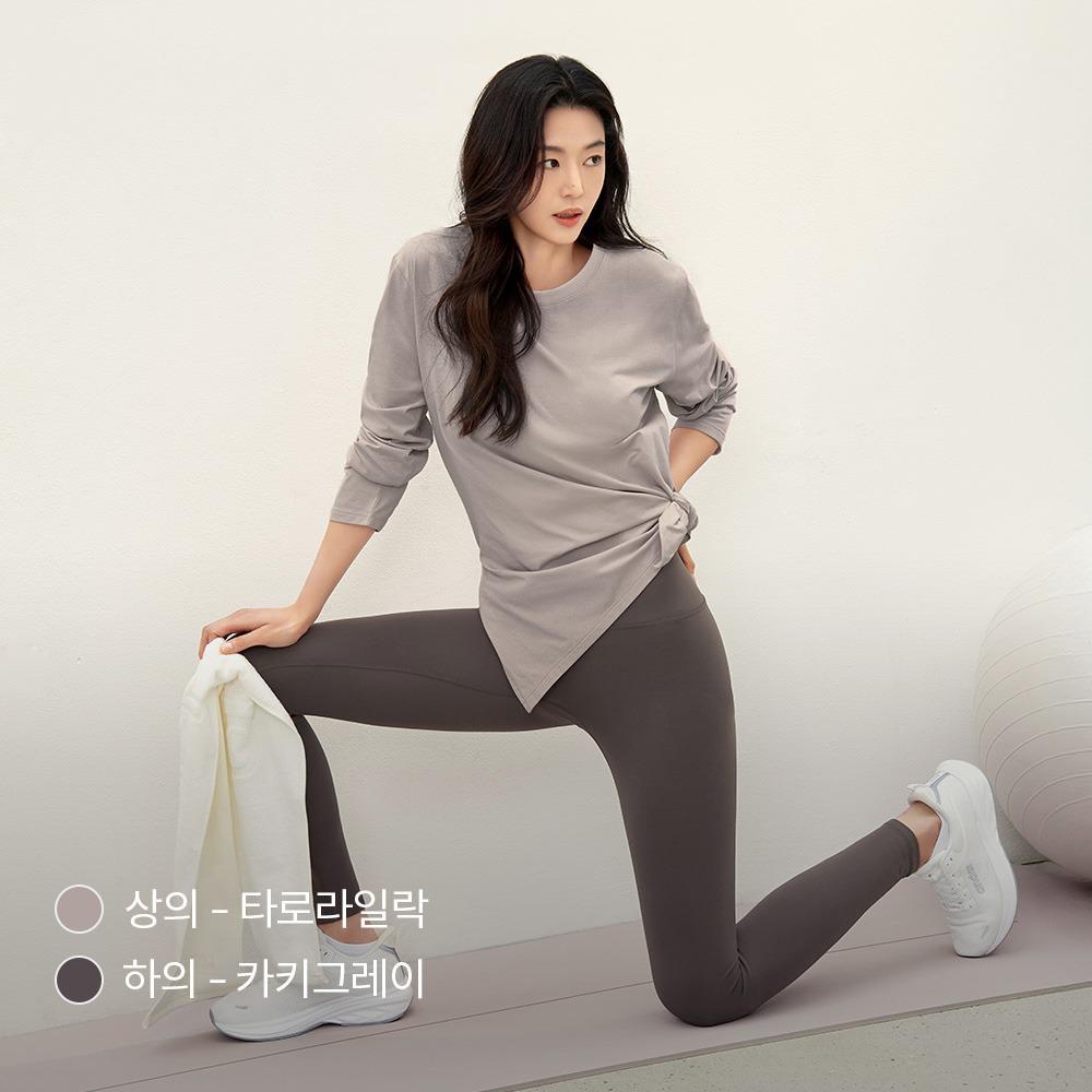 [전지현 착용] 약기모 오버핏 롱슬리브 & 기모 레깅스