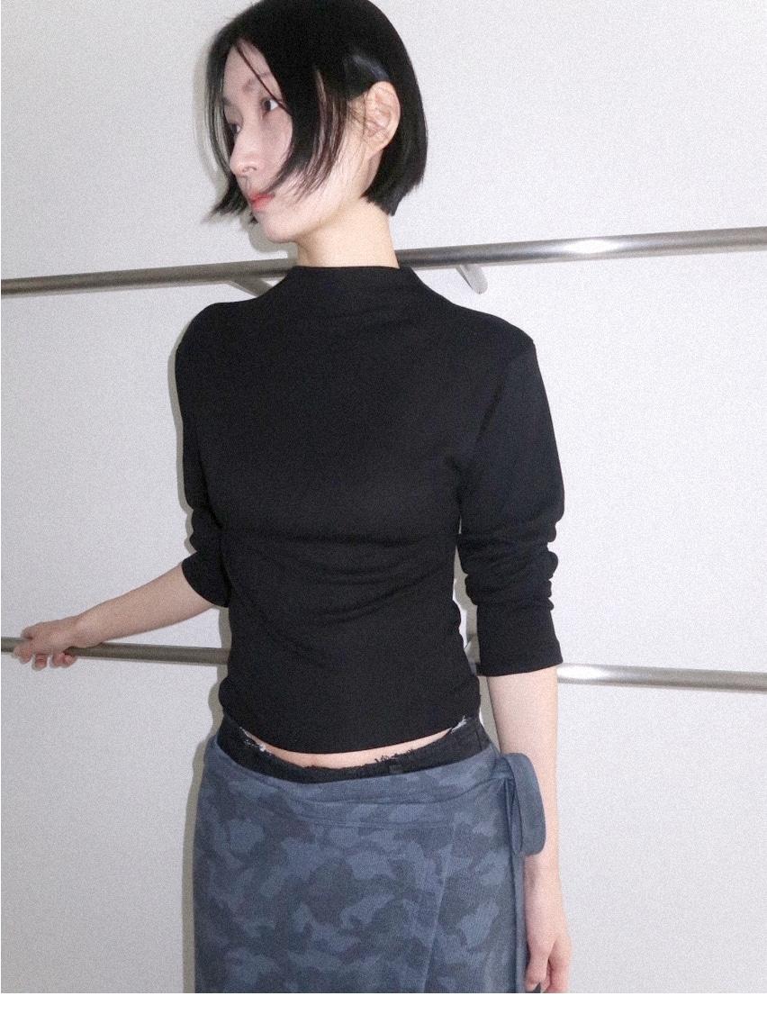 LAYER HALF-NECK TEE (기모)