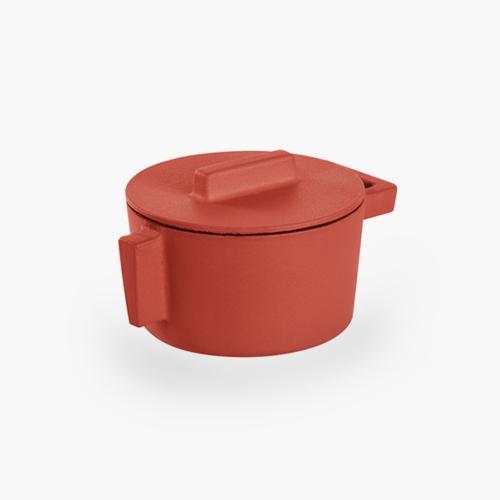 Terra Cotto Cast Iron Saucepot