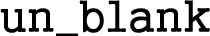 언블랭크