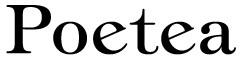 포이티 POETEA