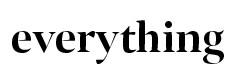 에브리띵 EVERYTHING