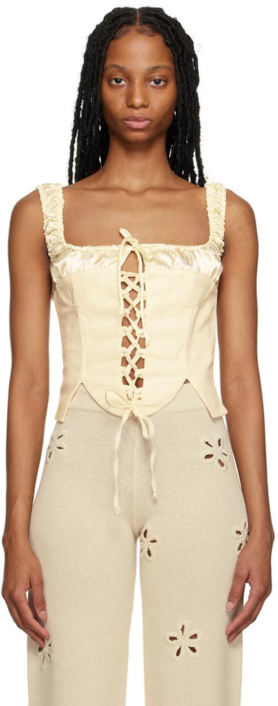 오프 화이트 엠마 탱크탑