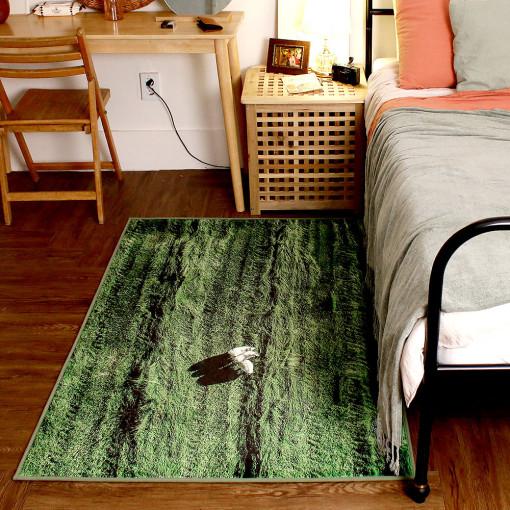 150x100(cm) 리에르스튜디오 야생화 들판 양떼목장 발매트 주방 거실 침실 옷방 대형 러그 : 리에르스튜디오