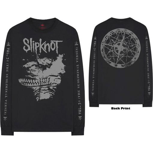 공식 SLIPKNOT 슬립낫 Subliminal Verses 긴팔 면티셔츠